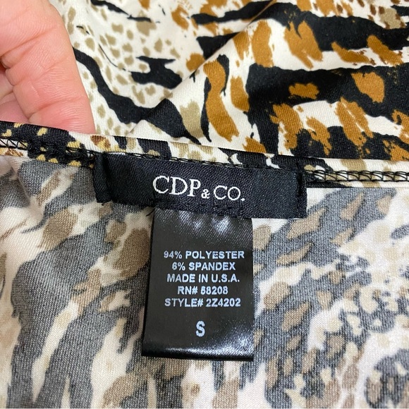 CDP & Co. Animal Print Tiger Stripe Stretch Cami Tank - Picture 5 of 6